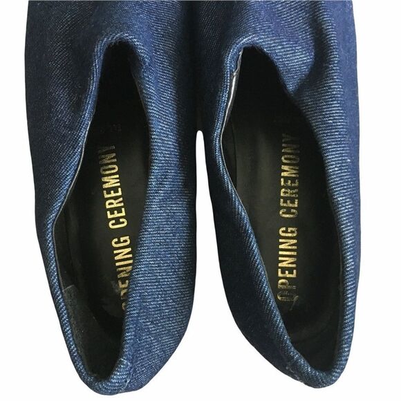 OPENING CEREMONY Charly Denim Flat Slip-on Loafer Shoes Blue 41 - Picture 7 of 15